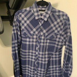 Express Medium button down shirt.